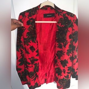 NWT Zara floral pattern blazer